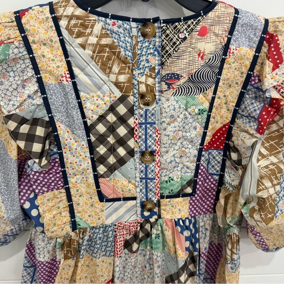 Hunter Bell Britton Dress, Patchwork Size Small - Picture 7 of 7